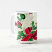 Mug Bow Rouge Et Holly (Devant gauche)