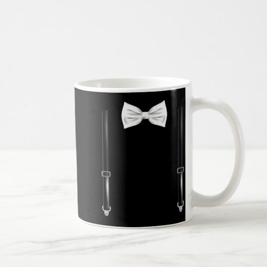 Mug Bow Tie With Suspenders Funny Wedding And Special (Droite)