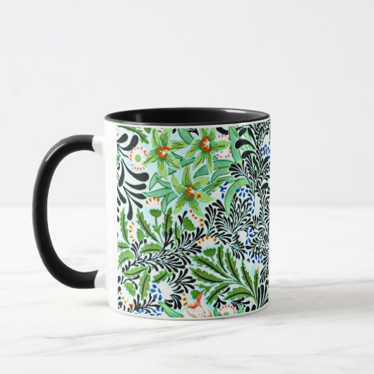 Mug Bower, William Morris motif, (Gauche)
