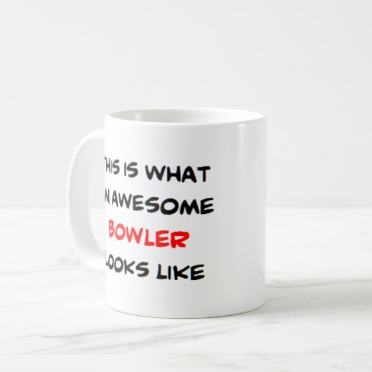 Mug bowler, génial (Devant gauche)