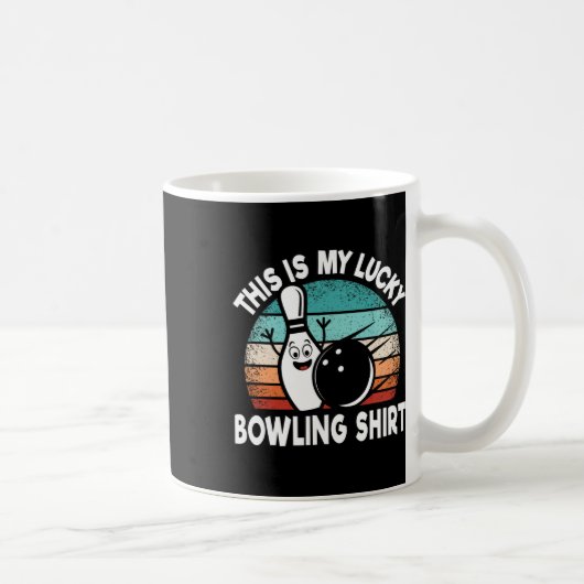 Mug Bowling Amusant Bowling C'Est Mon Lucky Bowlin (Droite)