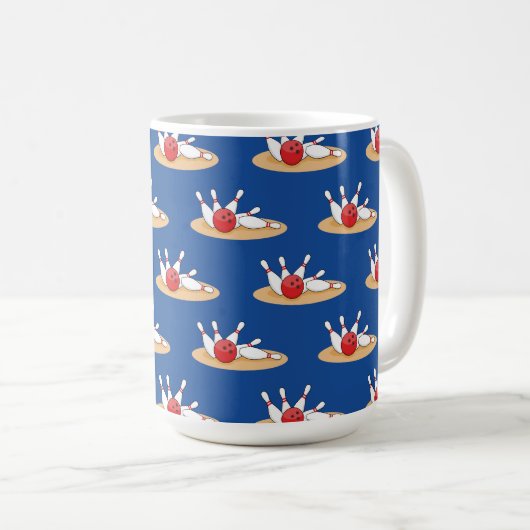Mug Bowling Ball Stritles Motif (Devant droit)