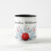 Mug Bowling - Boule et Quilles - un coup de strike ! (Centre)