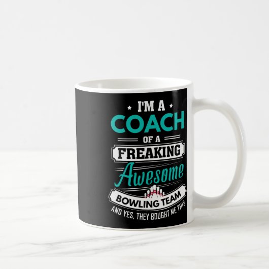 Mug Bowling Coach Bowling Team Coach Cadeau (Droite)