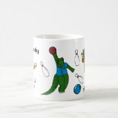 Mug Bowling Dinosaures Dessins de bowling Personnalisé (Centre)