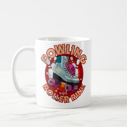 Mug Bowling Et Roller Rink 80'S Roller Disco Skating (Gauche)