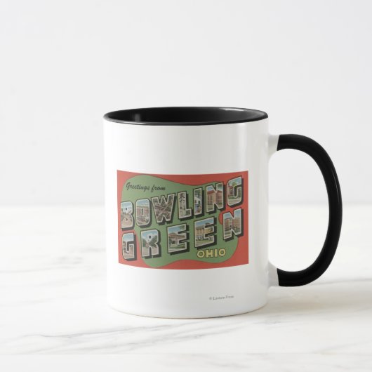 Mug Bowling Green, Ohio - Scènes de grandes lettres (Droite)