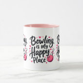 Mug Bowling Lover Cute Retro esthétique Sports Design (Centre)
