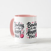 Mug Bowling Lover Cute Retro esthétique Sports Design (Devant gauche)