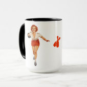 Mug Bowling : Manger, Dormir, Bowl, Répéter (Devant gauche)