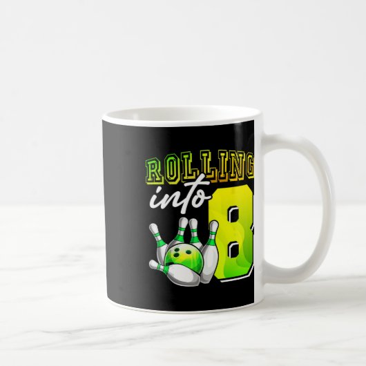 Mug Bowling Party Rolling en 8 8e anniversaire filles (Droite)