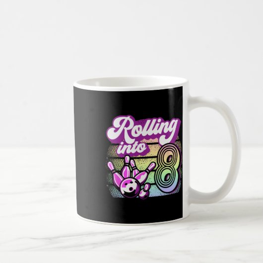 Mug Bowling Party Rolling En 8 Bowling Anniversaire (Droite)