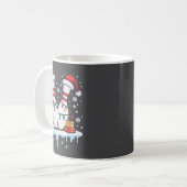 Mug Bowling Santa Hat Funny Christmas Long Sleeve  (Devant gauche)