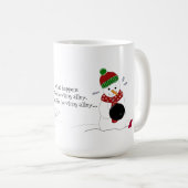 Mug Bowling Snowman (Devant droit)