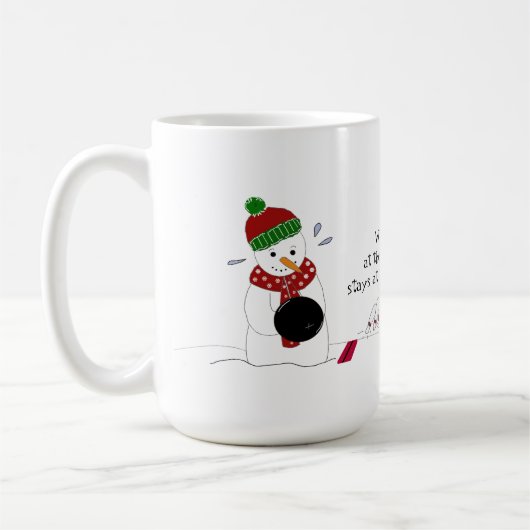 Mug Bowling Snowman (Gauche)