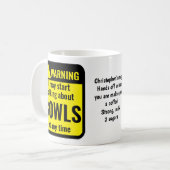 Mug Bowls Avertissement Personnalisé Drôle (Devant gauche)