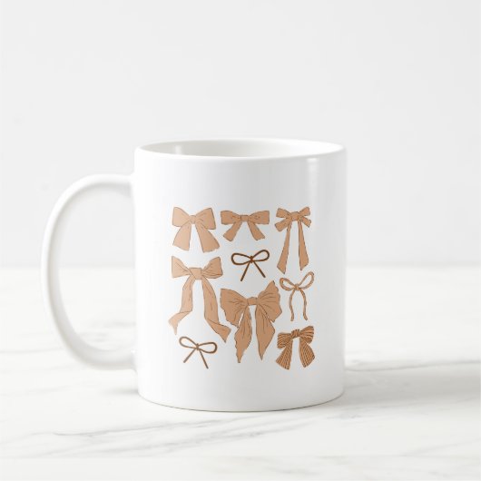 Mug Bows Whimsical Terracotta (Gauche)