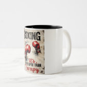 Mug Boxe – C'est moins cher que la thérapie (Devant droit)