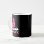 Mug Boxe de cancer du col rose Ribbon Cancer du sein A (Devant gauche)