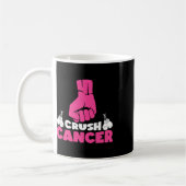 Mug Boxe de cancer du col rose Ribbon Cancer du sein A (Gauche)