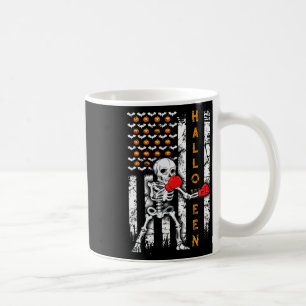 Mug Boxe de squelette Halloween Boxeur Kickboxing Mma