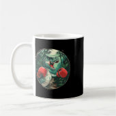 Mug Boxe Dinosaure Boxer Dino Kickboxing T-rex Boxe (Gauche)