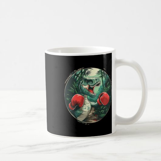Mug Boxe Dinosaure Boxer Dino Kickboxing T-rex Boxe (Droite)
