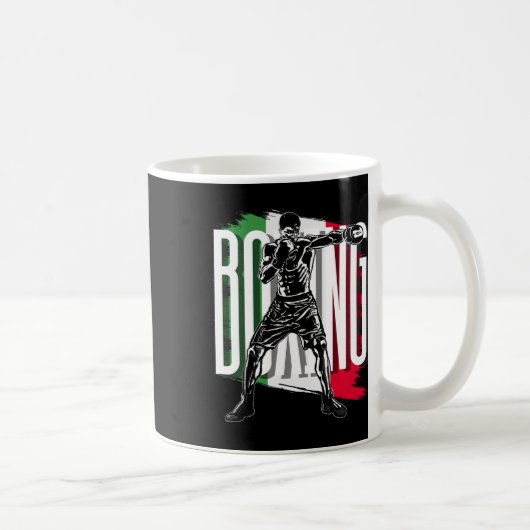 Mug Boxe , Drapeau du Mexique (Droite)