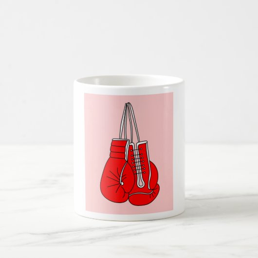 Mug Boxe Gants de boxe féminine rétro (Centre)