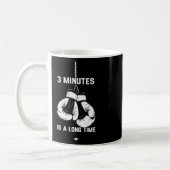 Mug Boxe Kickboxing Boxeur 3 minutes est un long temps (Gauche)