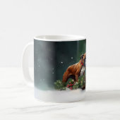 Mug Boxe neige de Noël hiver (Devant gauche)