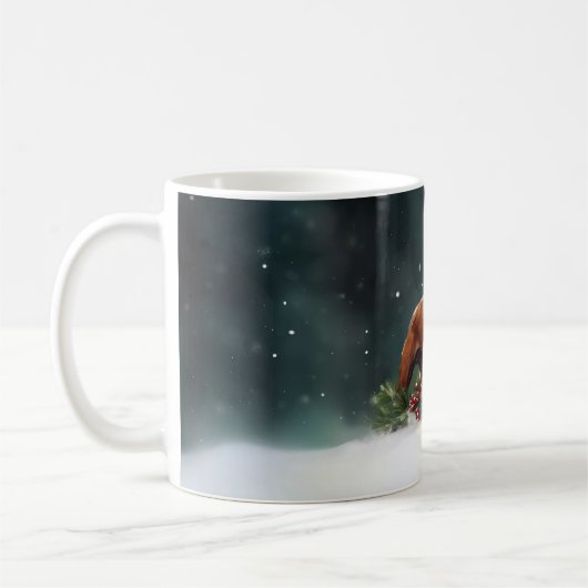 Mug Boxe neige de Noël hiver (Gauche)