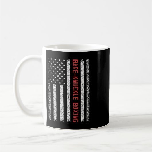 Mug Boxe Re-knuckle Drapeau Américain 4 Juillet Femmes (Gauche)