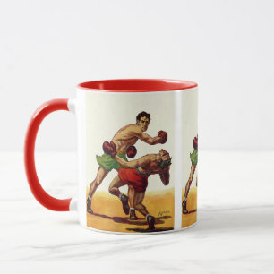 Mug Boxe sportive vintage, Boxers dans un combat