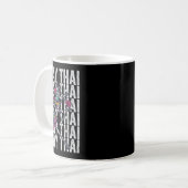 Mug Boxe thaïlandaise de Muay Thai, squelettes de Muay (Devant gauche)