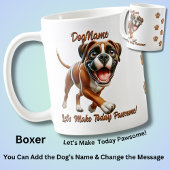 Mug Boxer - Ajouter le nom du chien, modifier le texte