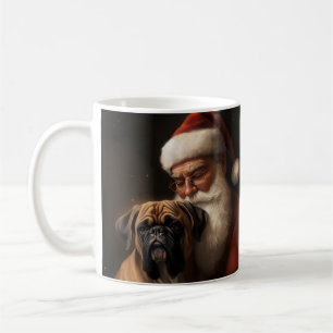 Mug Boxer avec Noël Festif du Père Noël