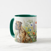 Mug Boxer Botanique Chien (Devant gauche)