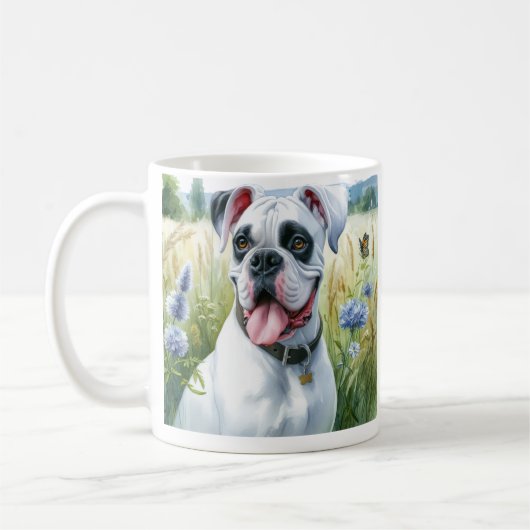 Mug Boxer Chien Beauté en aquarelle (Gauche)