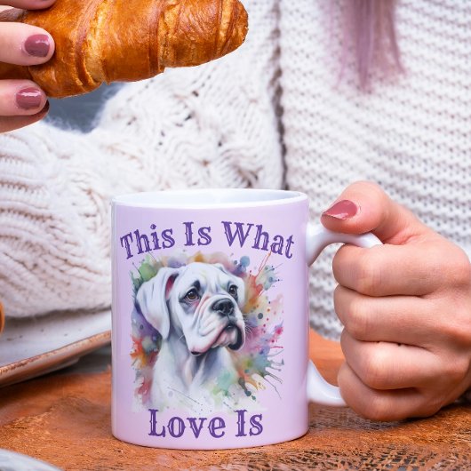 Mug Boxer Chien C'Est Ce Que L'Amour Est