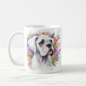 Mug Boxer Chien Joy Boxer Whimsical Spattered Enk Boxe (Gauche)