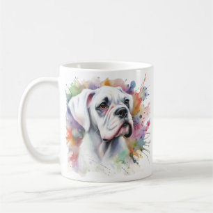 Mug Boxer Chien Joy Boxer Whimsical Spattered Enk Boxe