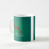 Mug Boxer Chien Joyeux Noël Design (Devant gauche)