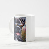 Mug Boxer Chien Mignon avec Lunettes de Soleil (Devant gauche)