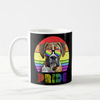 Mug Boxer Chien Rainbow Lunettes de soleil Lgbt Gay Le