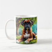 Mug Boxer Chien 🐾 Wiggle Buttes & Tail Wags (Gauche)