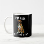 Mug Boxer Dog Christmas I'm Fine Everything Is Fine (Gauche)