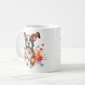 Mug Boxer Dog Color Splash (Devant gauche)