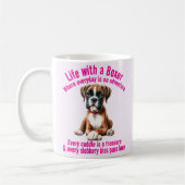 Mug Boxer Dog Life Plein d'aventures (Gauche)