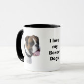 Mug Boxer dog portrait (Devant gauche)